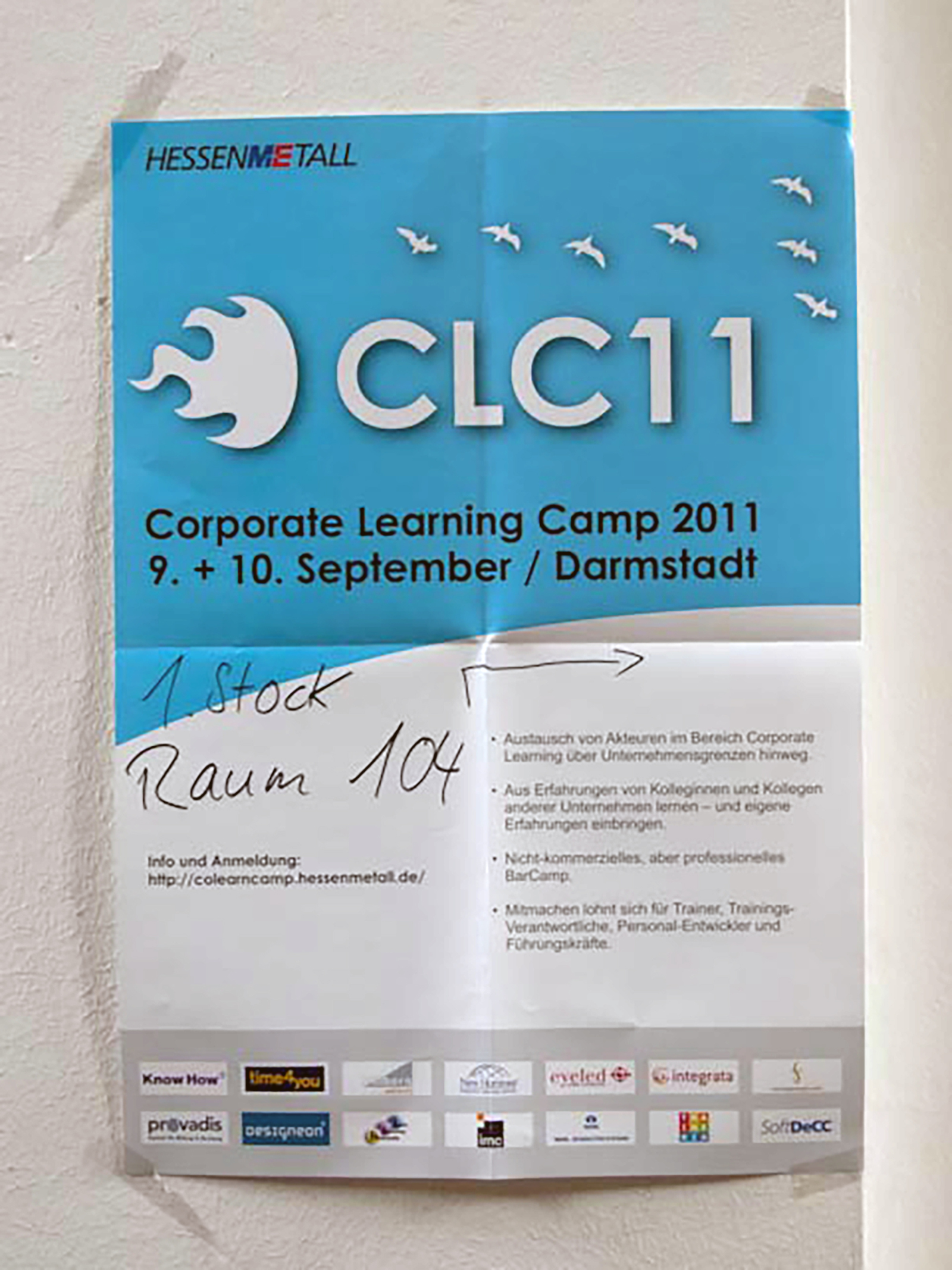 Poster vom 1. Corporate Learning Camp 2011\
(Quelle: alwaysbeta.de)